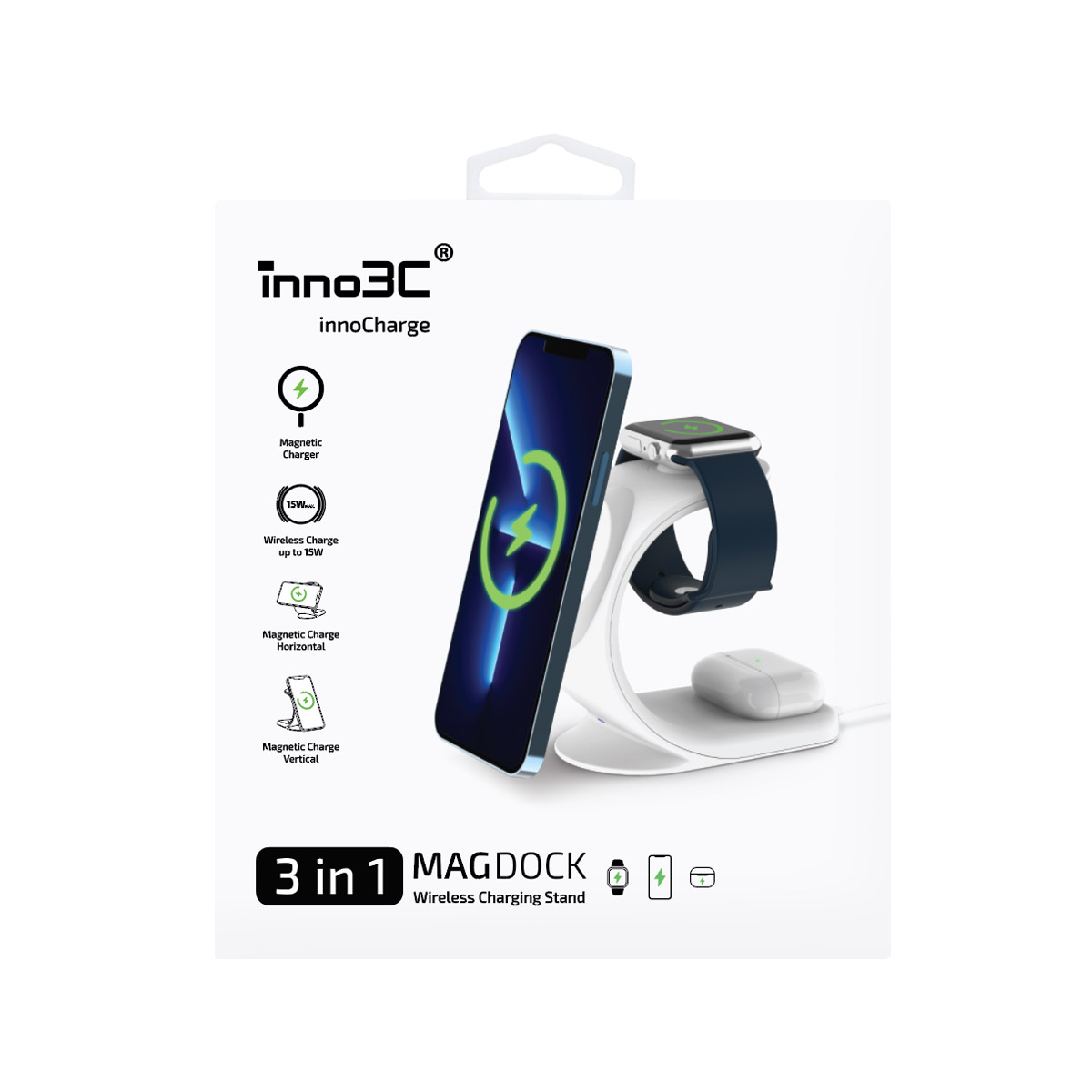 inno3C 3 in 1 MAGDOCK 無線充電座| inno3C | 動力源於創新