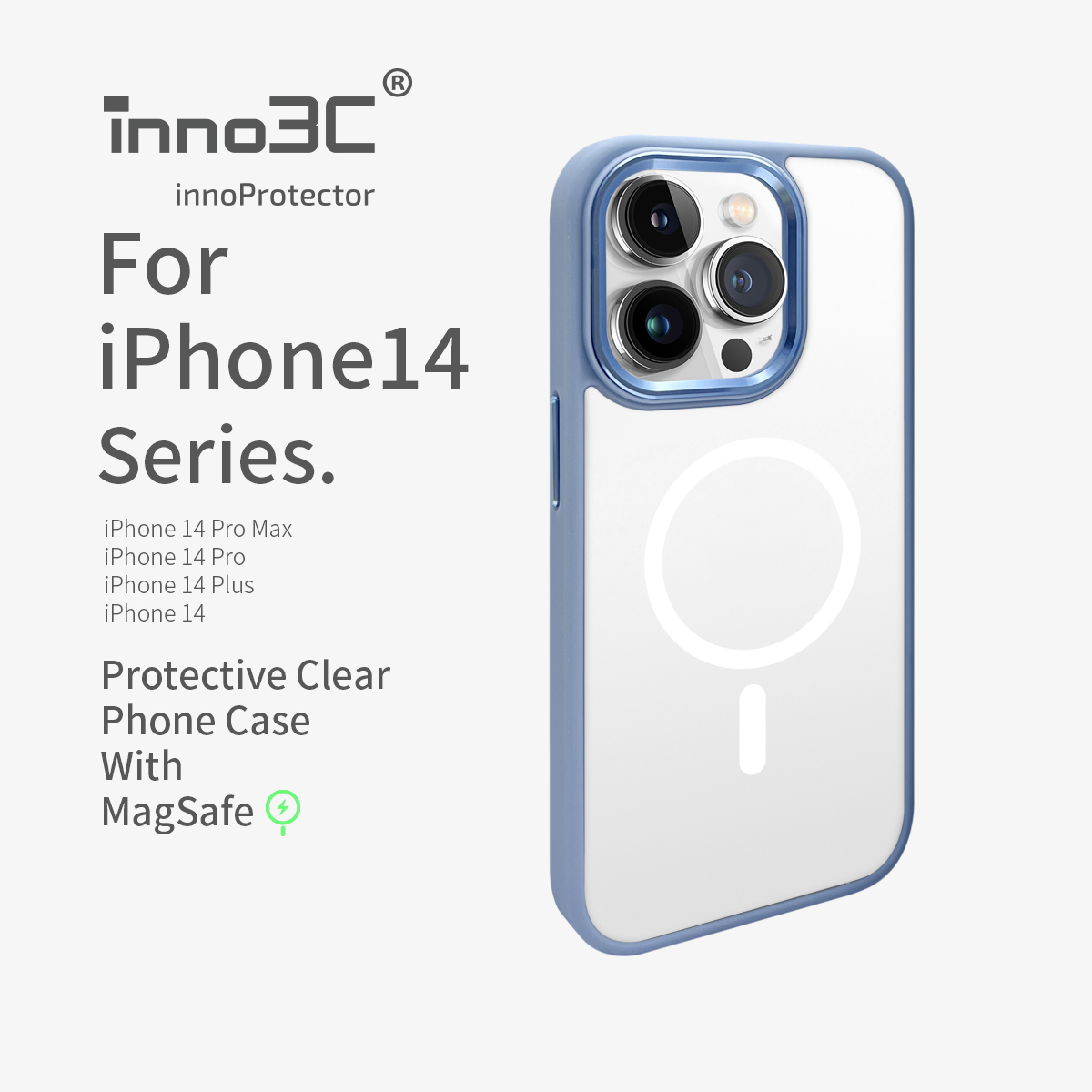 inno3C   iPhone 14 series Protective Clear Case with MagSafe