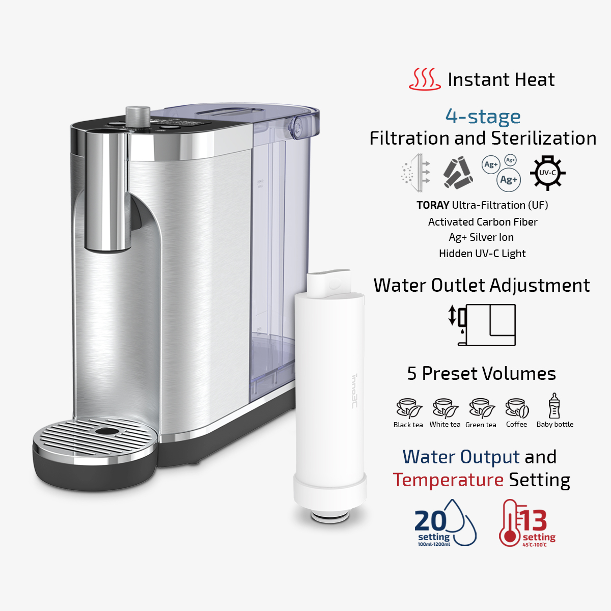 inno3C Instant Heating UV-C Ultra-Filtration Water Dispenser